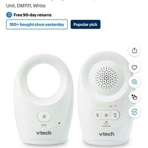 🌸VTech White Baby Monitor